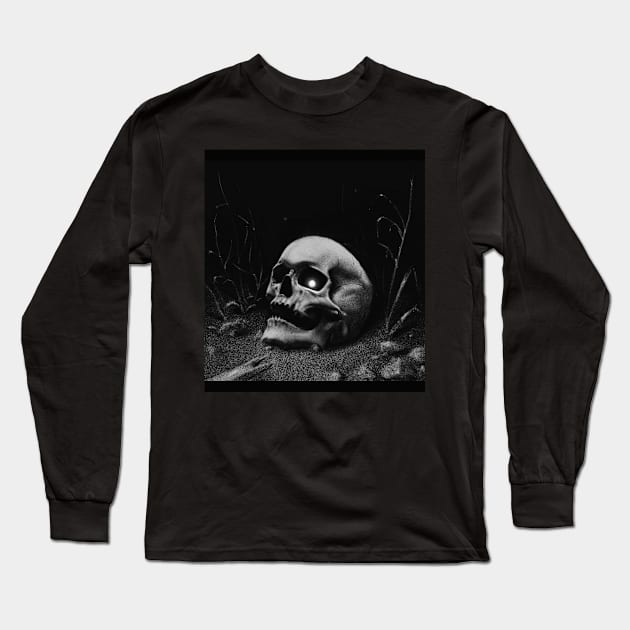 skull alive Long Sleeve T-Shirt by JESH